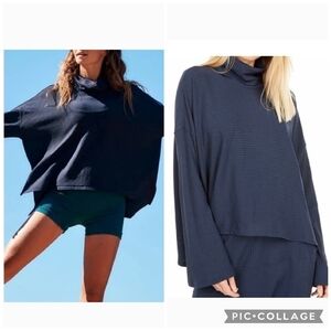 FP Movement by Free People Ribbed Bell Sleeve Can't Handle This Turtleneck Top